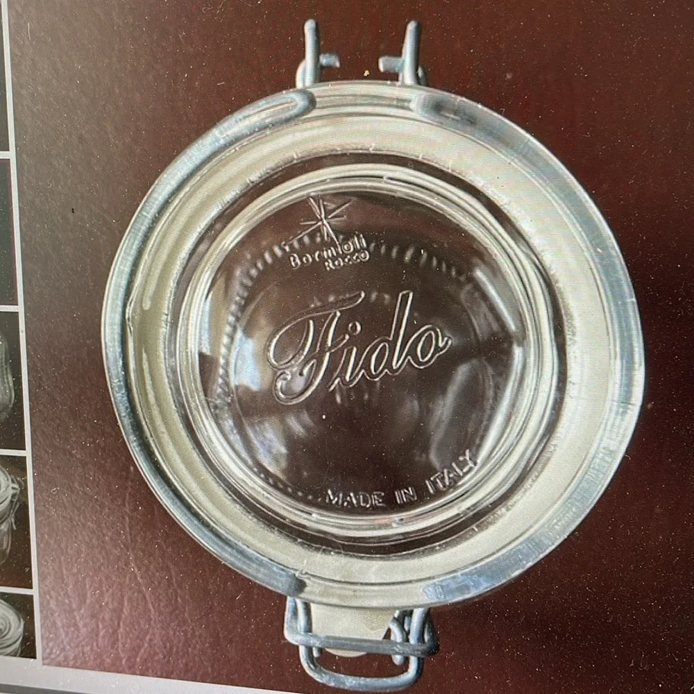 Bormioli Rocco Fido 1/2 Liter Latch Swing Top Glass Canning Jar Made in Italy